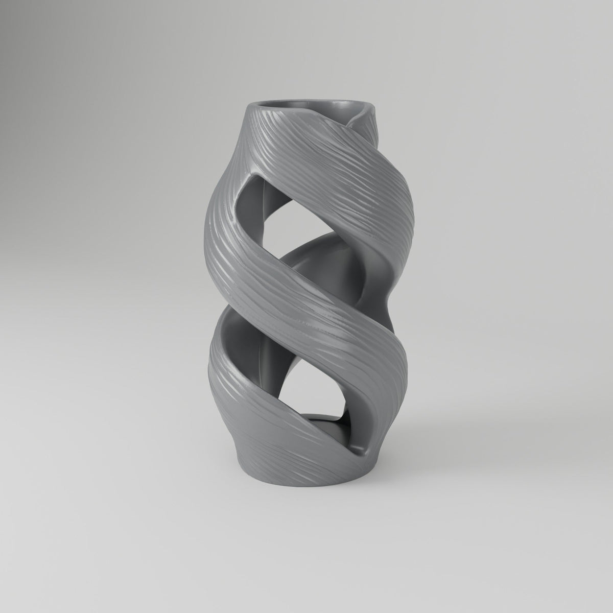 Aurora Crest Twisted Ribbon Vase – Modern Sculptural Vase - Northern Foundry