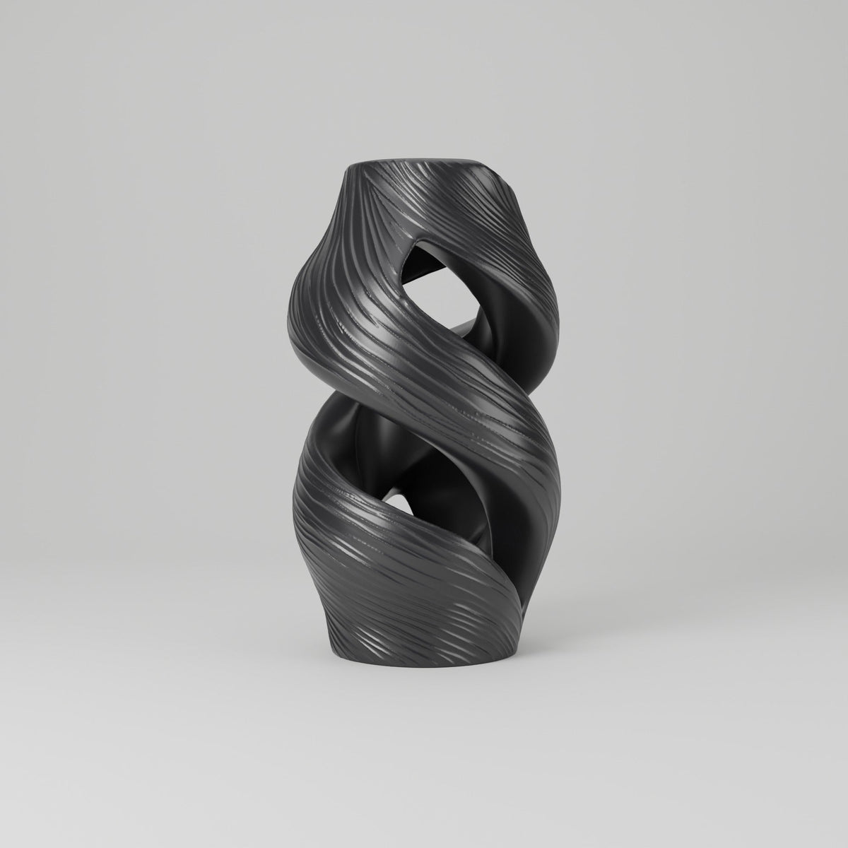 Aurora Crest Twisted Ribbon Vase – Modern Sculptural Vase - Northern Foundry
