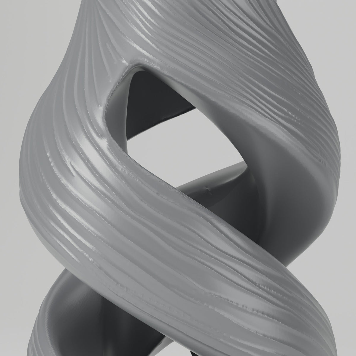 Aurora Crest Twisted Ribbon Vase – Modern Sculptural Vase - Northern Foundry