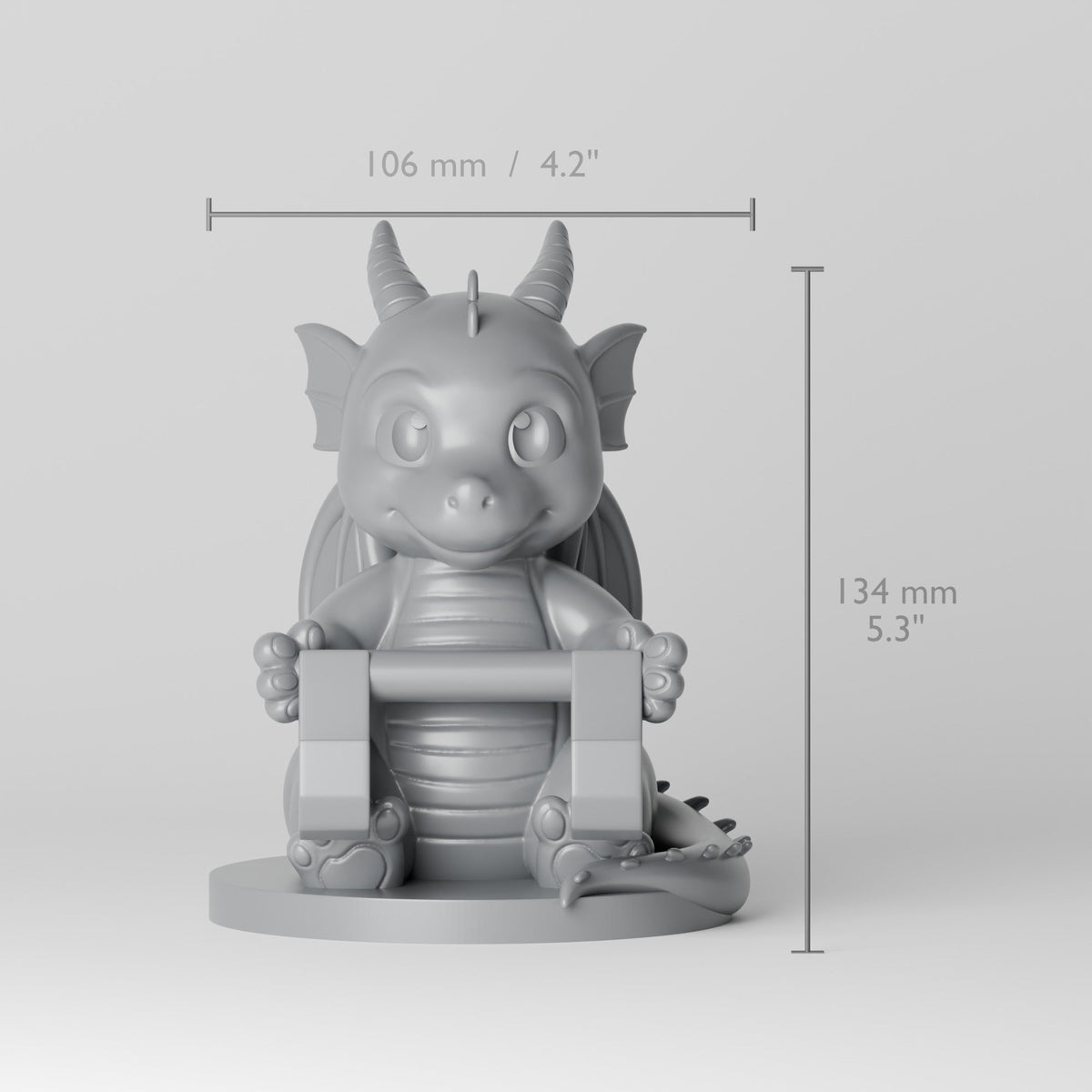 Baby Dragon Phone Stand – Fantasy Desk Phone Holder - Northern Foundry