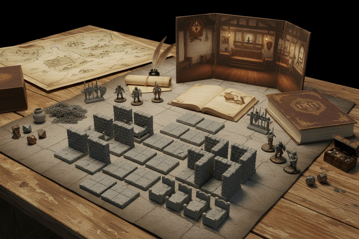 Barracks Bunk LED Room – Dragonlock 28mm Dungeon Terrain - Northern Foundry