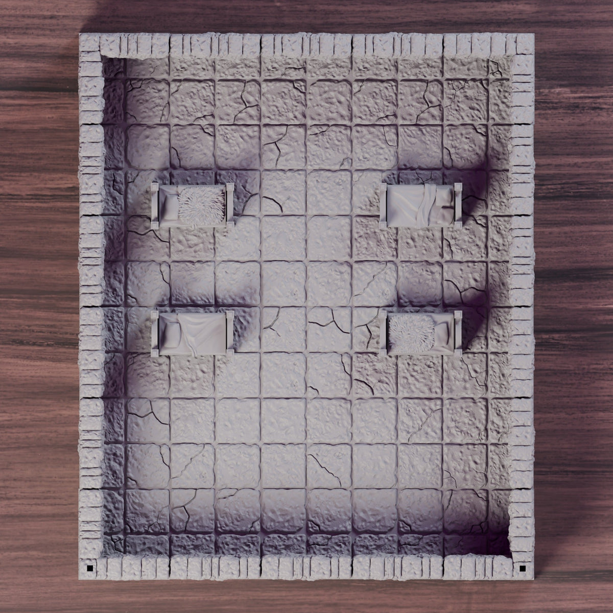 Barracks Bunk LED Room – Dragonlock 28mm Dungeon Terrain - Northern Foundry