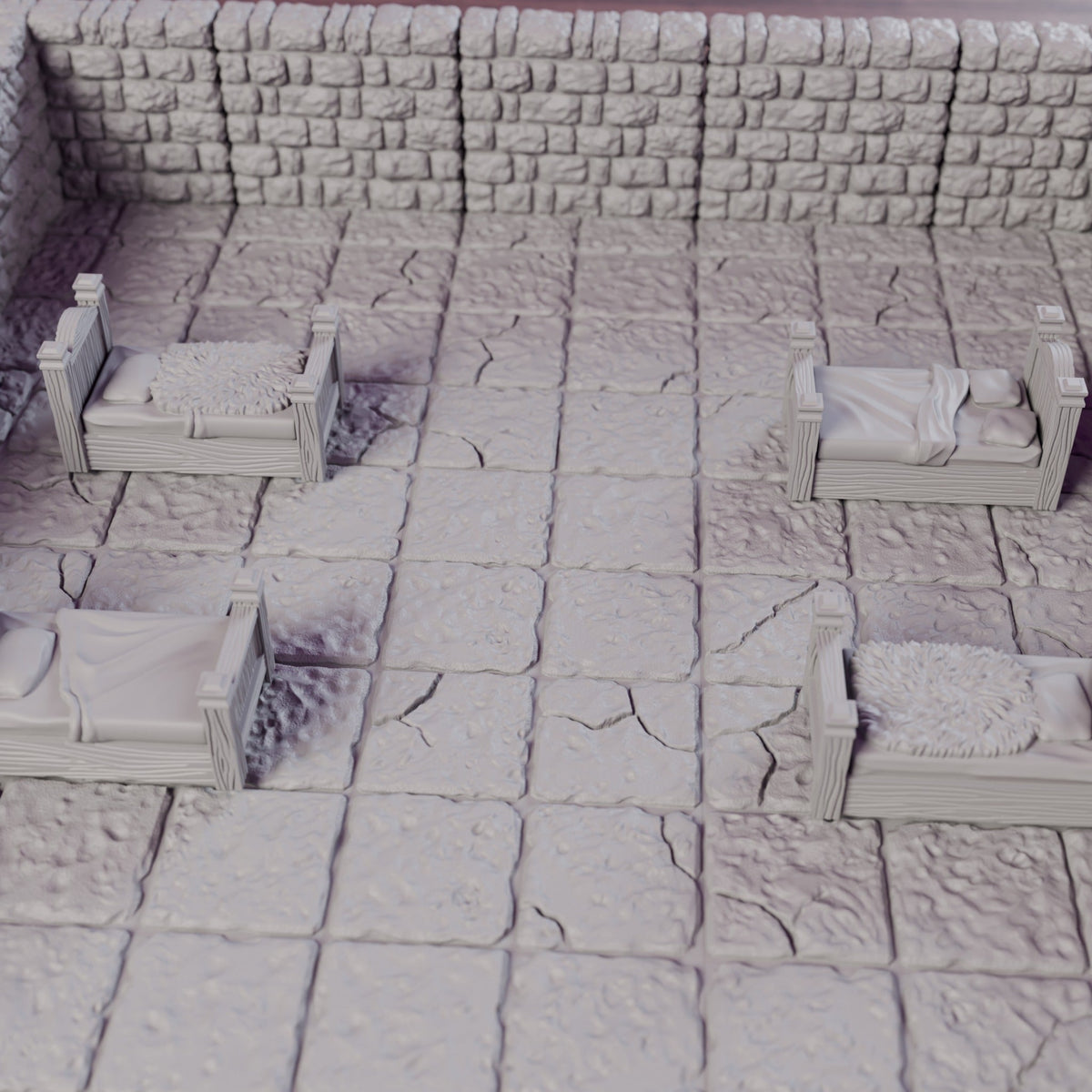Barracks Bunk LED Room – Dragonlock 28mm Dungeon Terrain - Northern Foundry