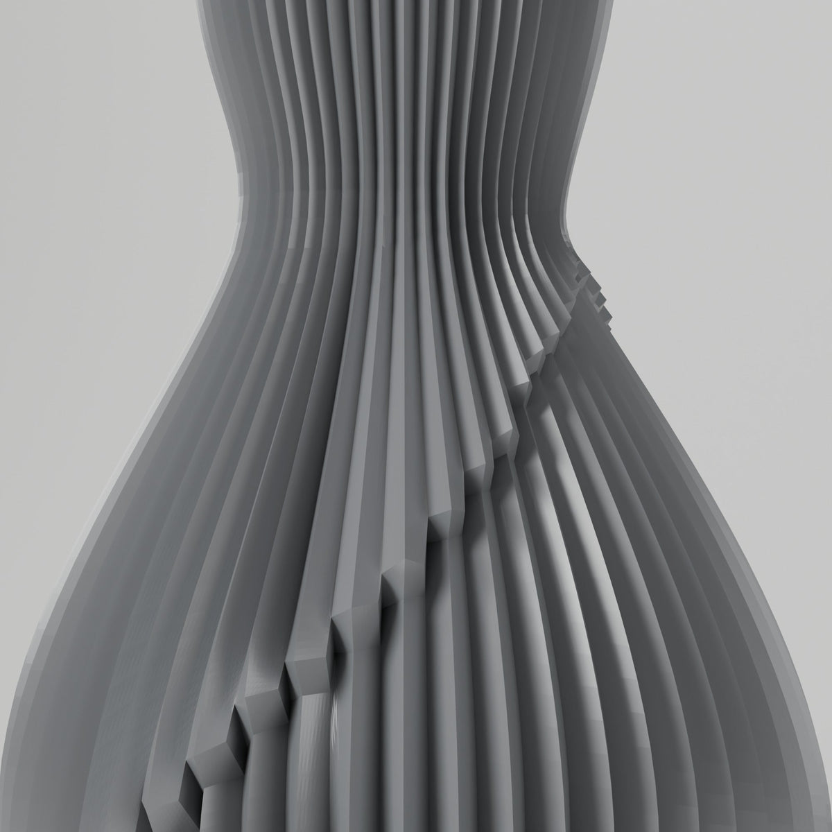 Bellvalier Twisted Ribbed Vase – Modern Sculptural Vase - Northern Foundry