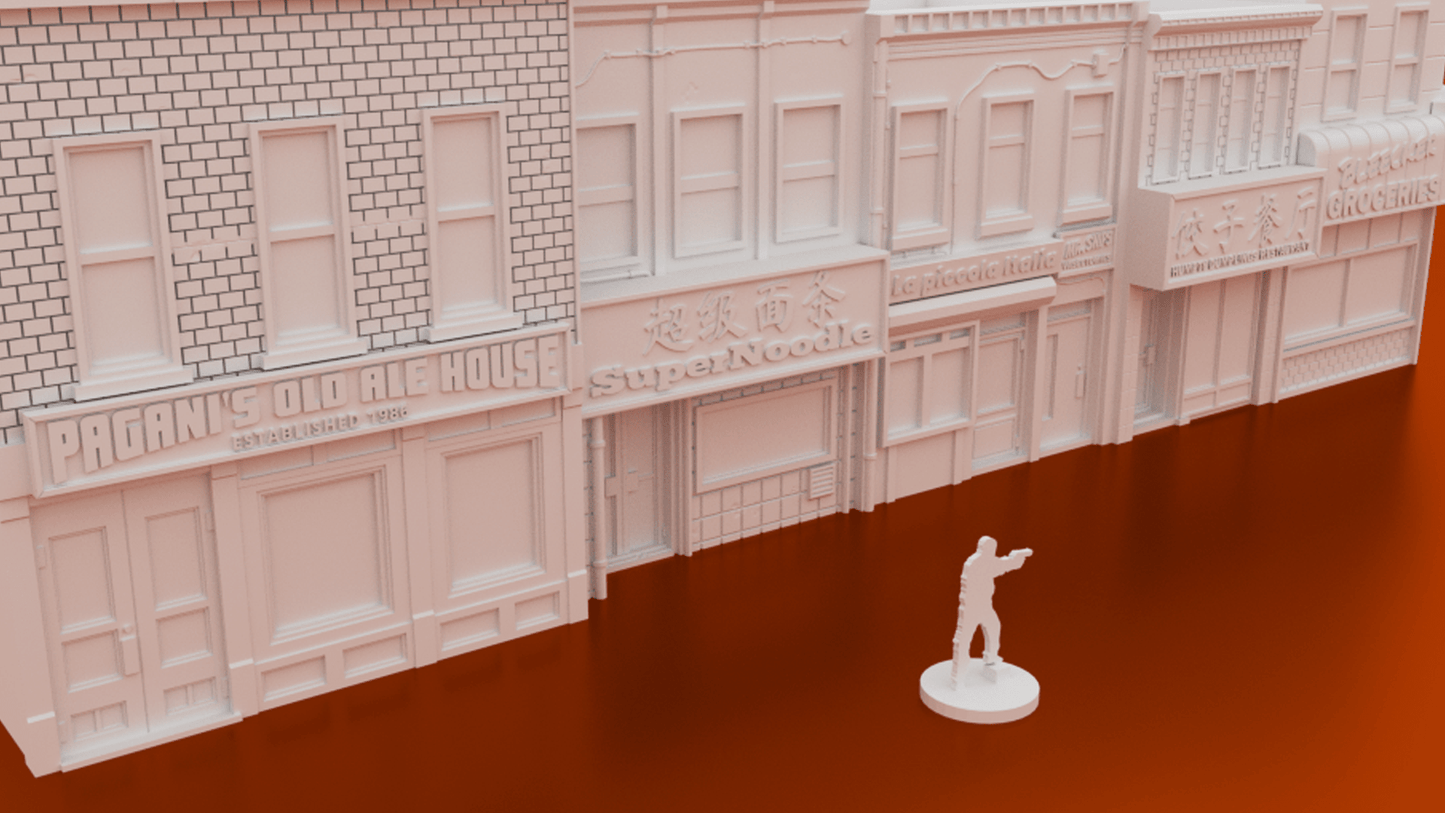 Bleecker Street Bundle – 5 Modern City Storefronts (28mm) - Northern Foundry