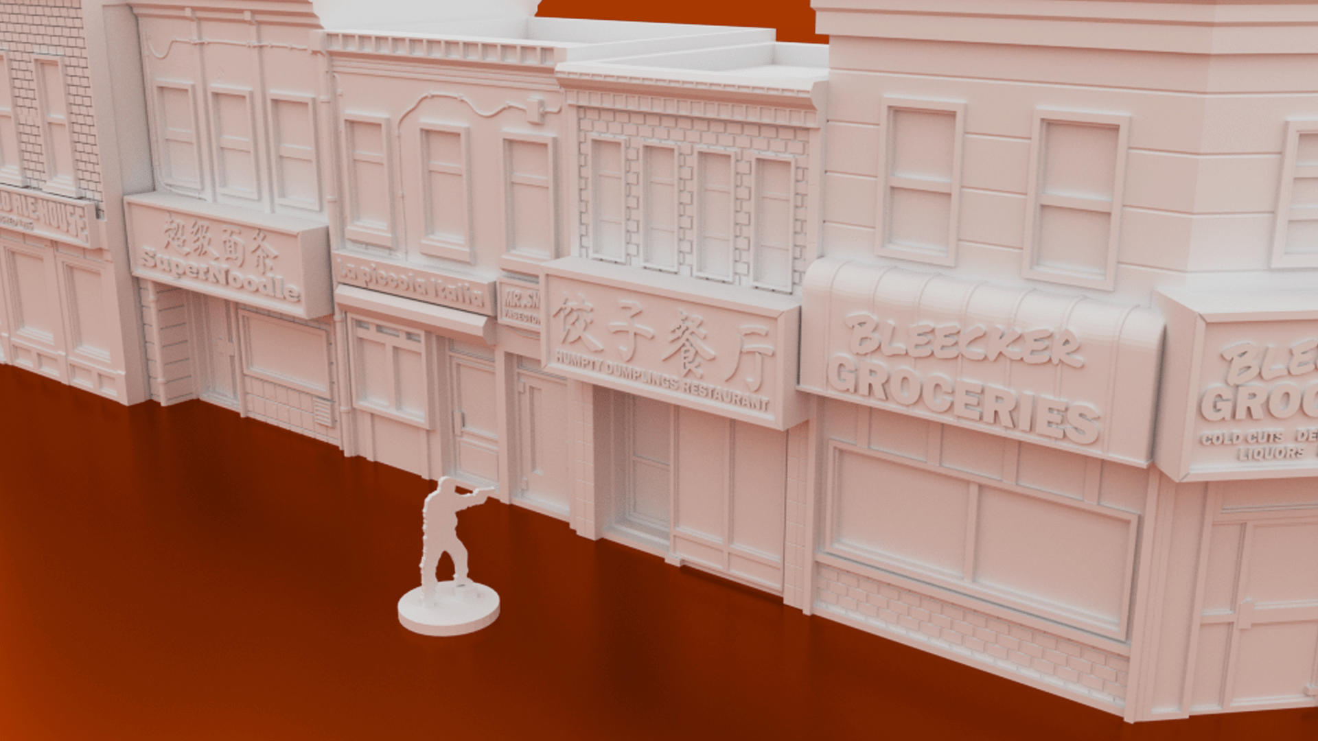 Bleecker Street Bundle – 5 Modern City Storefronts (28mm) - Northern Foundry