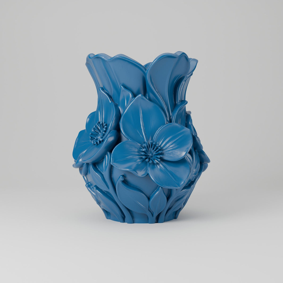 Blossom Relief Floral Vase – Modern Sculptural Vase - Northern Foundry