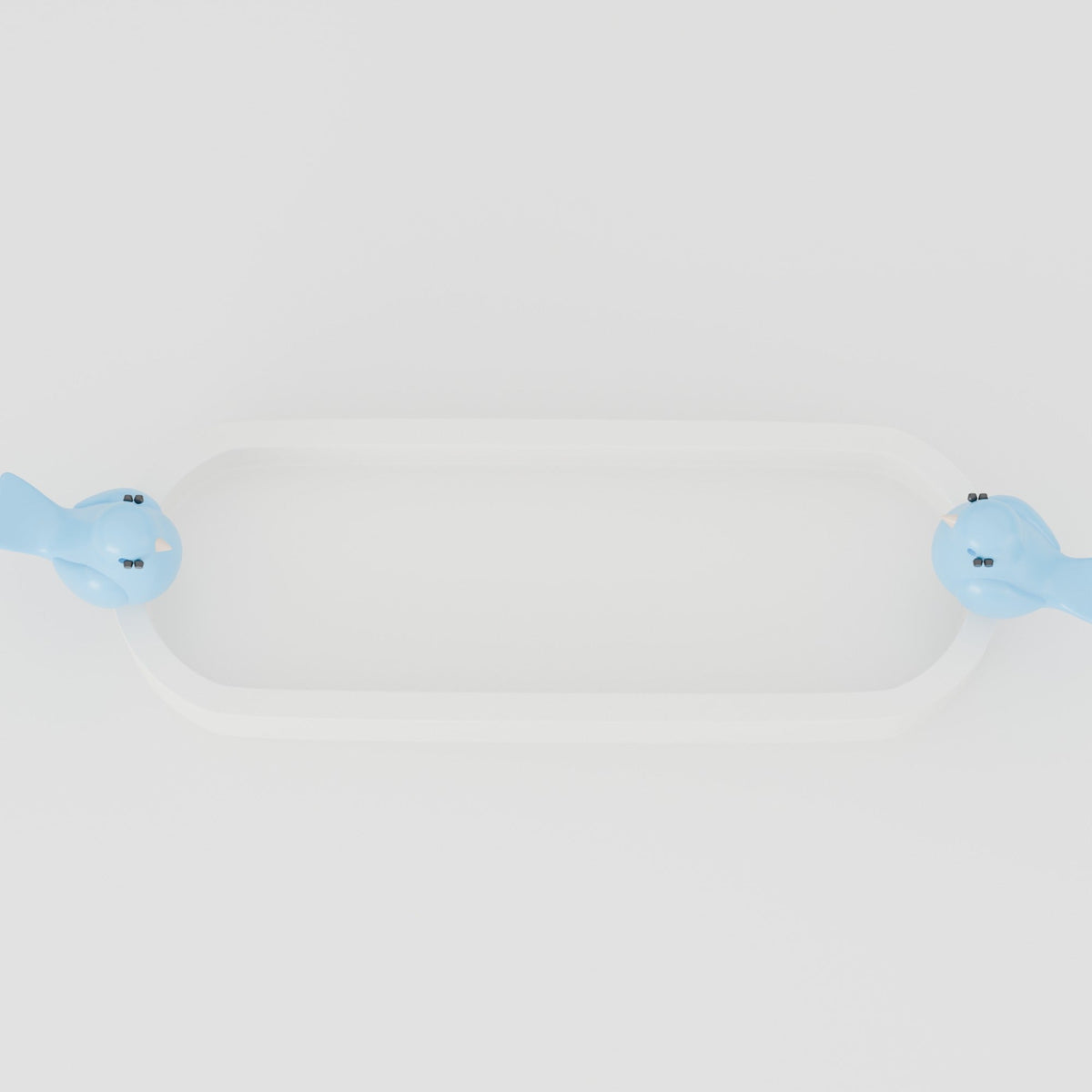 Bluebird Trinket Tray – Oval Ring Dish & Catchall with Two Birds - Northern Foundry