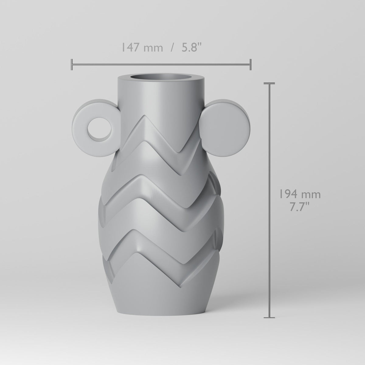 Bolt Curve Zigzag Vase – Modern Sculptural Vase - Northern Foundry