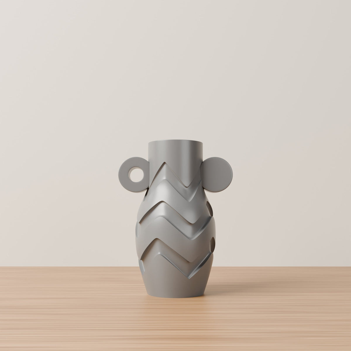 Bolt Curve Zigzag Vase – Modern Sculptural Vase - Northern Foundry