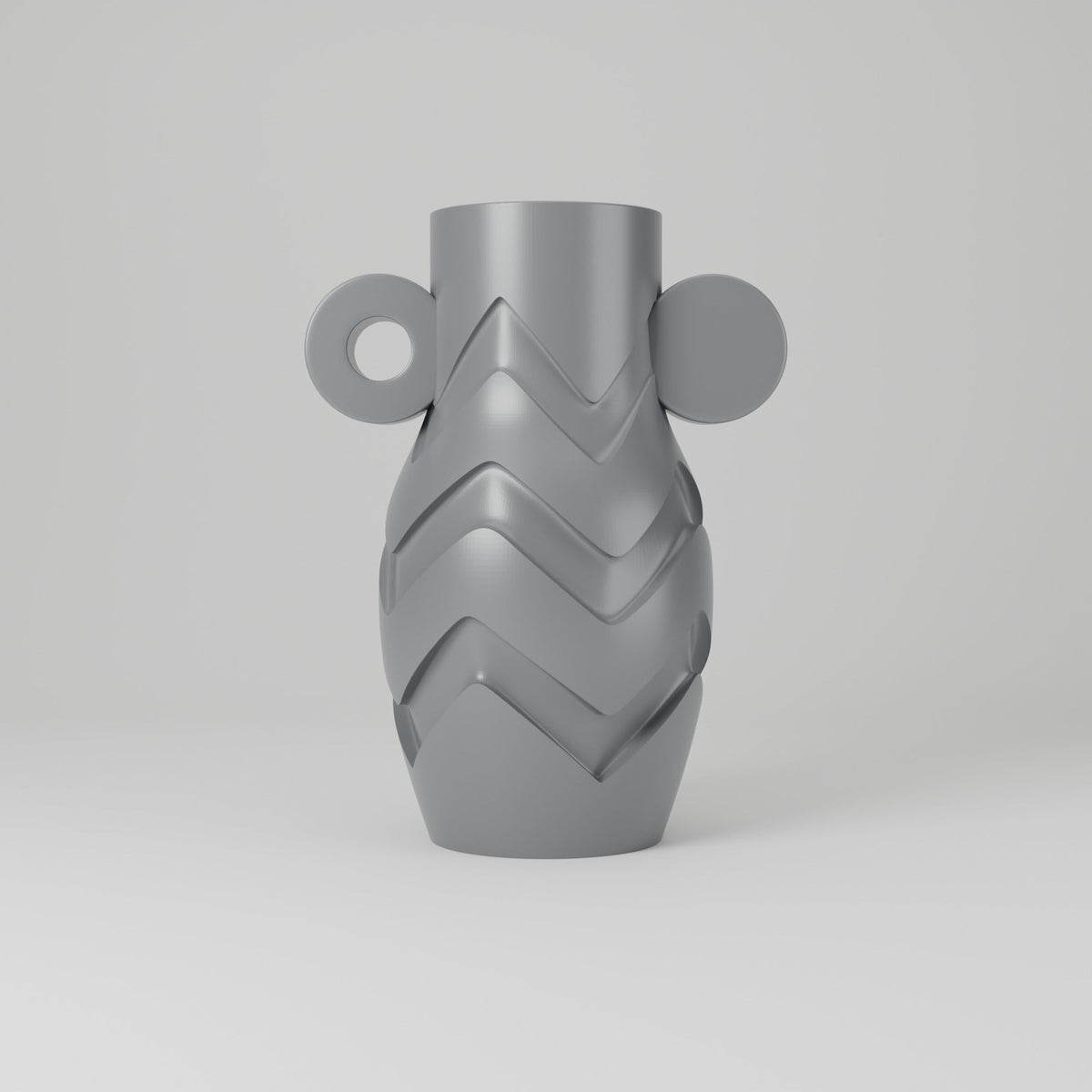 Bolt Curve Zigzag Vase – Modern Sculptural Vase - Northern Foundry