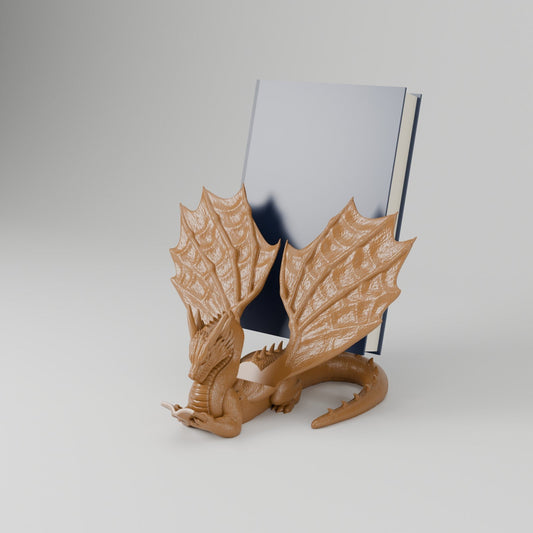 Book Wyrm Dragon Book Stand – Display Stand for Your Favourite Book - Northern Foundry
