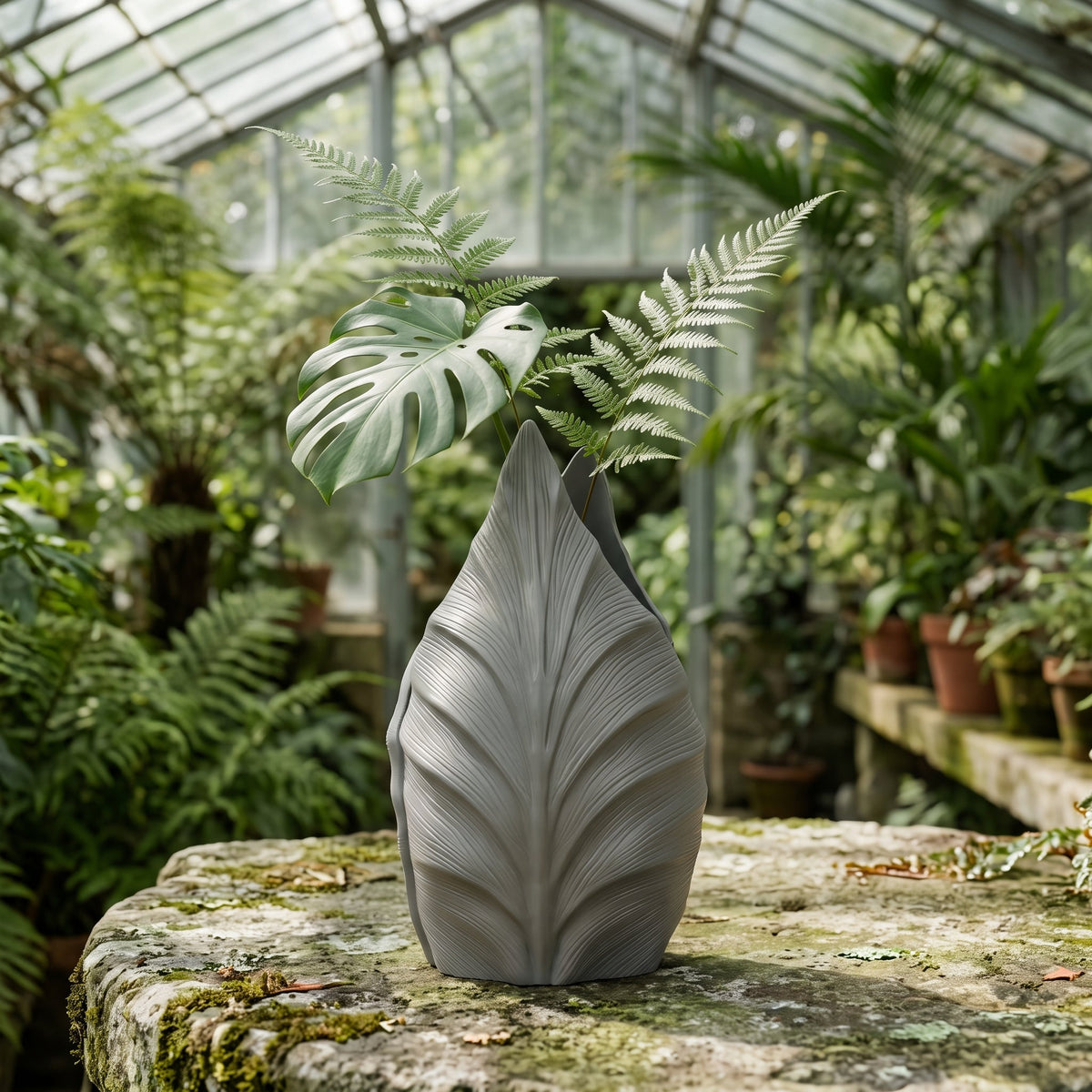 Botanica Leaf Bud Vase – Modern Sculptural Vase - Northern Foundry