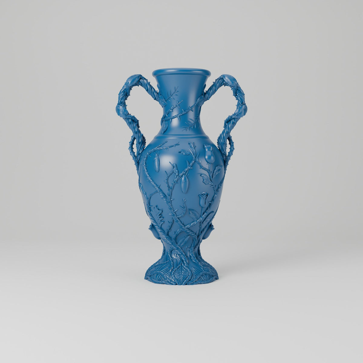 Botanical Amphora Vase – Thorned Vine Handled Vase - Northern Foundry