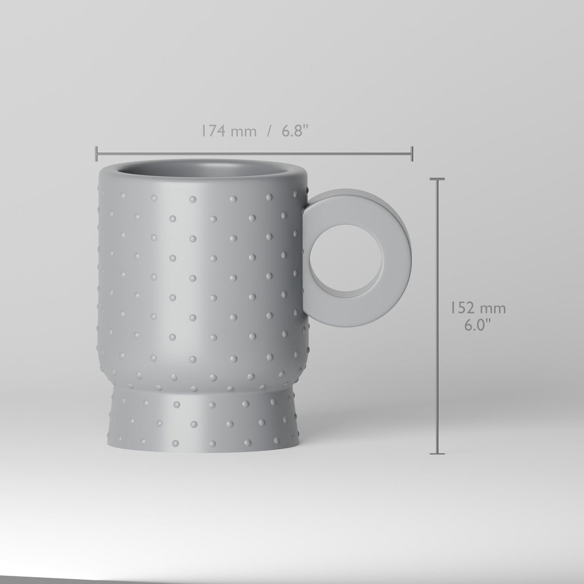 Bubble Loop Mug Vase – Modern Sculptural Vase - Northern Foundry