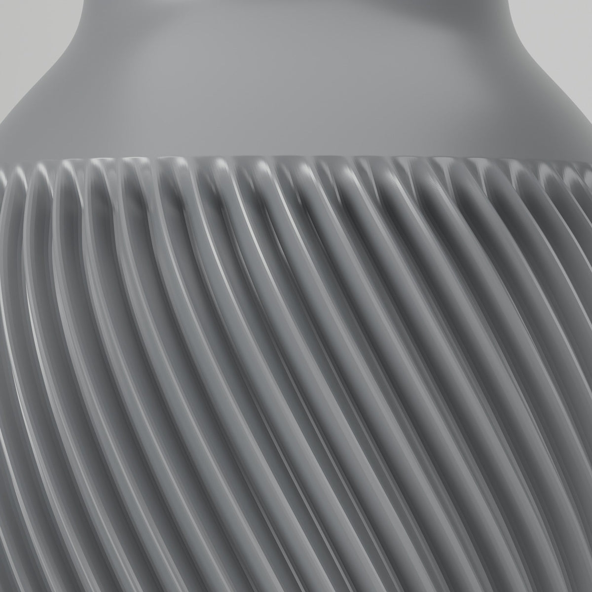 Caldonazzo Ribbed Vase – Modern Sculptural Vase - Northern Foundry
