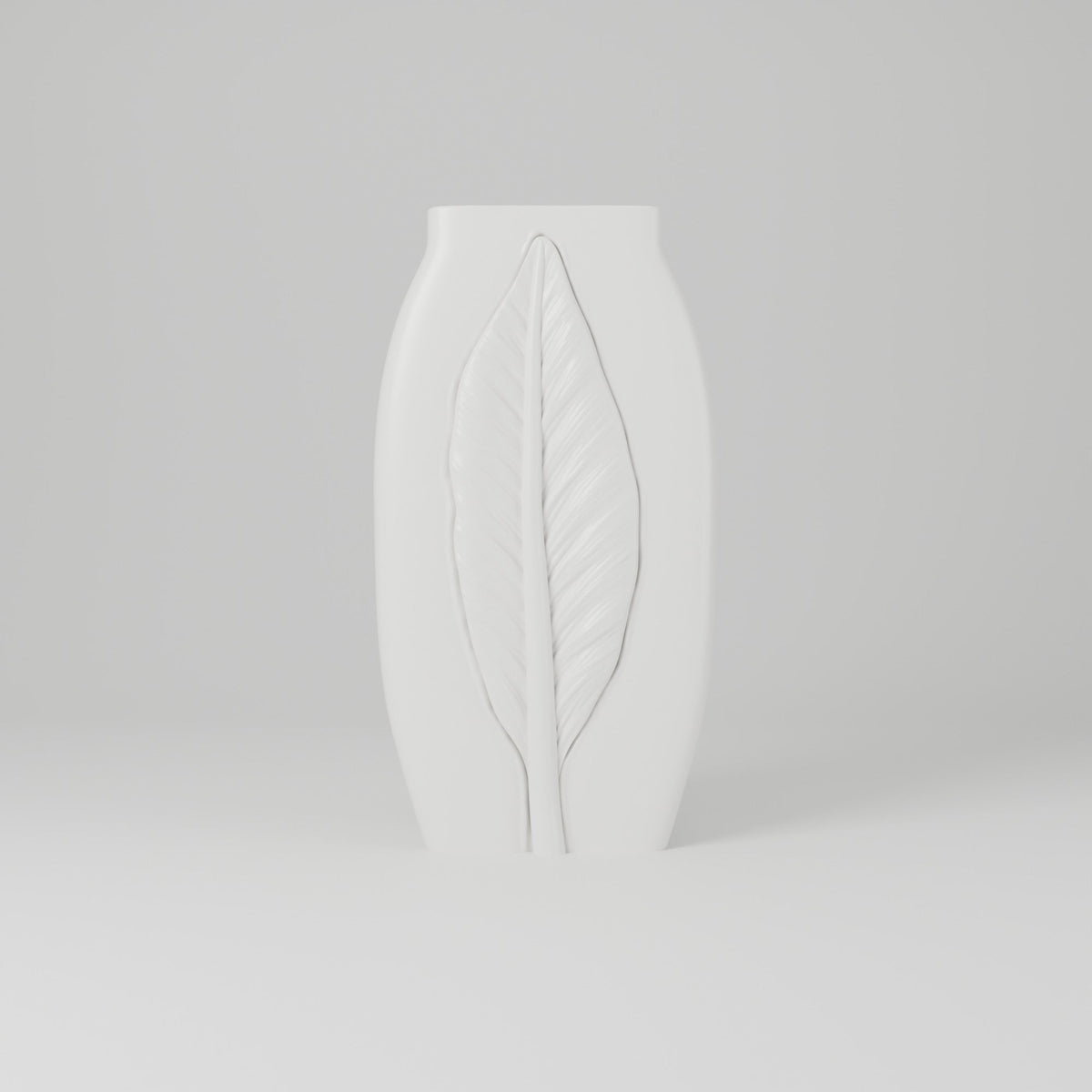 Calma Leaf Relief Vase – Modern Sculptural Vase - Northern Foundry