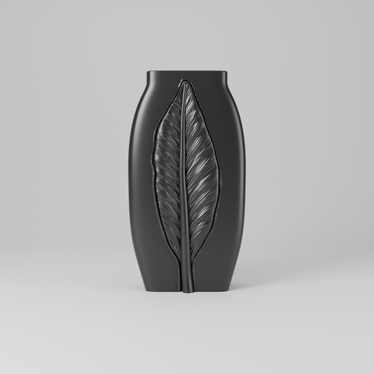 Calma Leaf Relief Vase – Modern Sculptural Vase - Northern Foundry