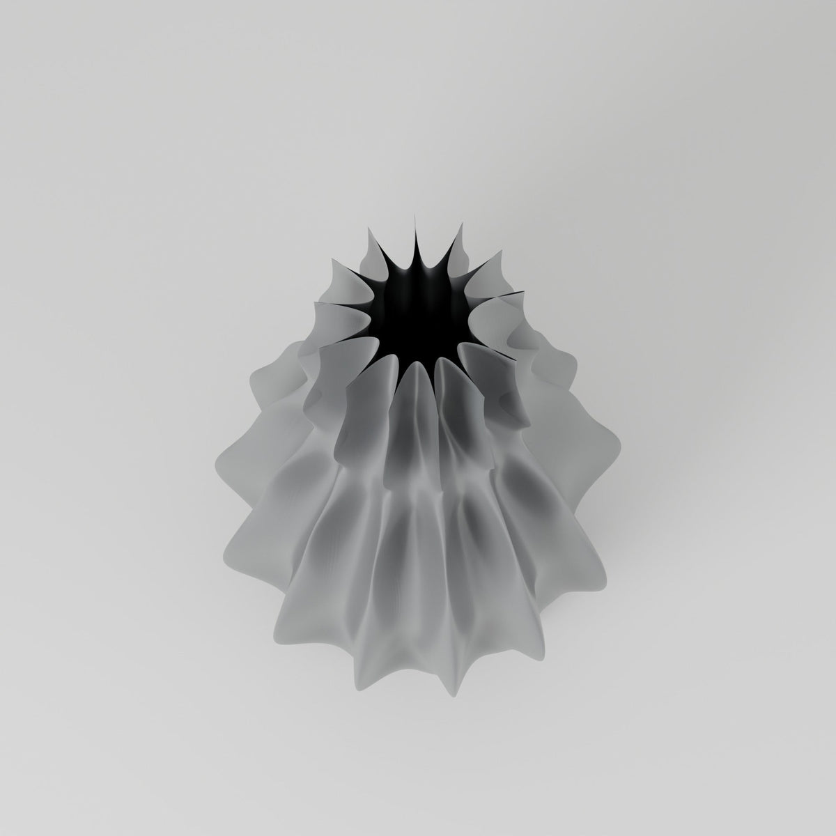Camille Ribbed Flower Vase – Modern Sculptural Vase - Northern Foundry