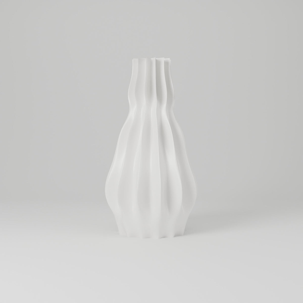 Camille Ribbed Flower Vase – Modern Sculptural Vase - Northern Foundry