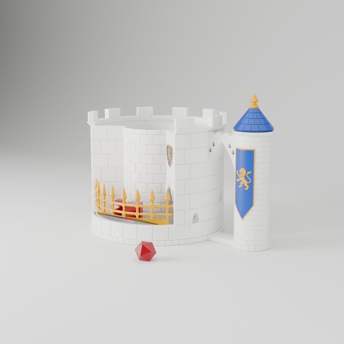 Castle Dice Tower 3 in 1 – Medieval Dice Tower with Can Holder and Hidden Dice Storage - Northern Foundry