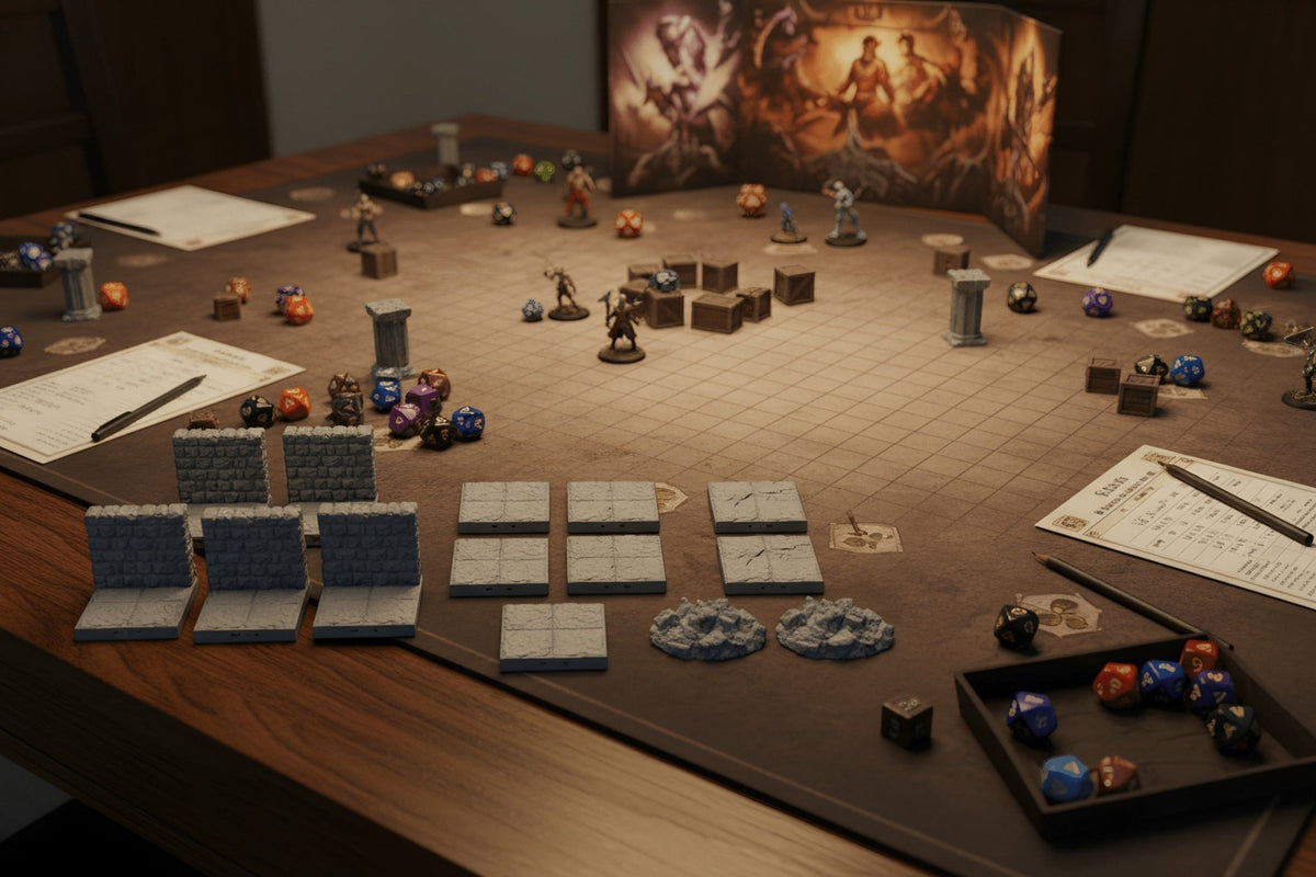 Caved-In Hall Rubble Corridor | Dragonlock 28mm Terrain - Northern Foundry