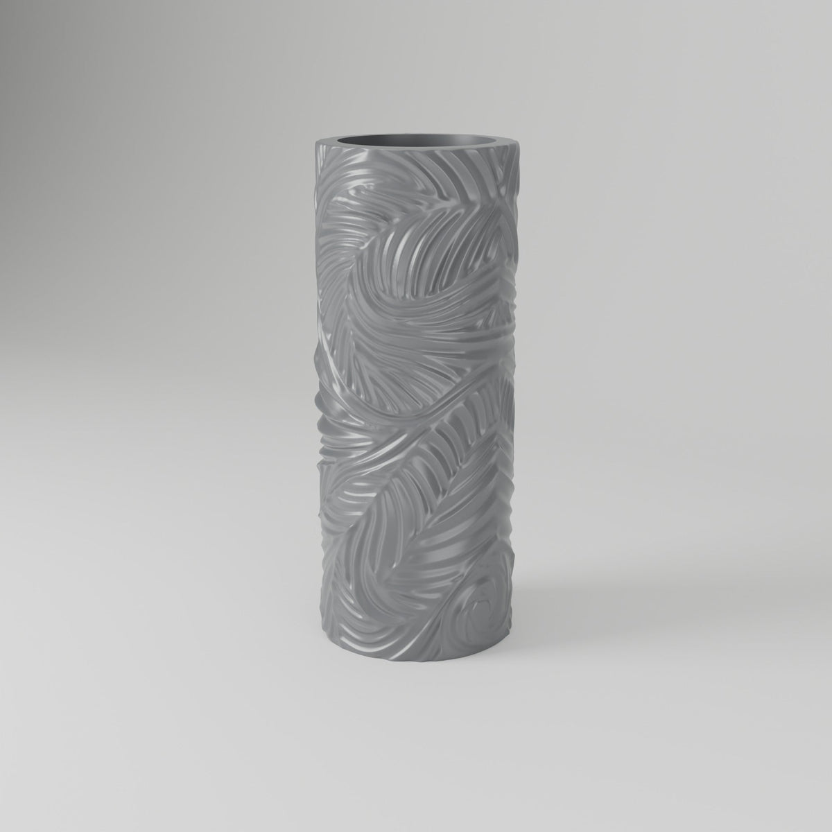 Cedar Carved Vase – Modern Sculptural Vase - Northern Foundry