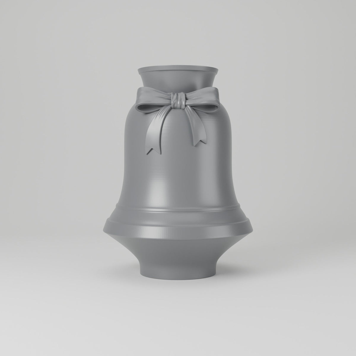 Christmas Bell Vase – Ribbon-Tied Holiday Flower Vase - Northern Foundry