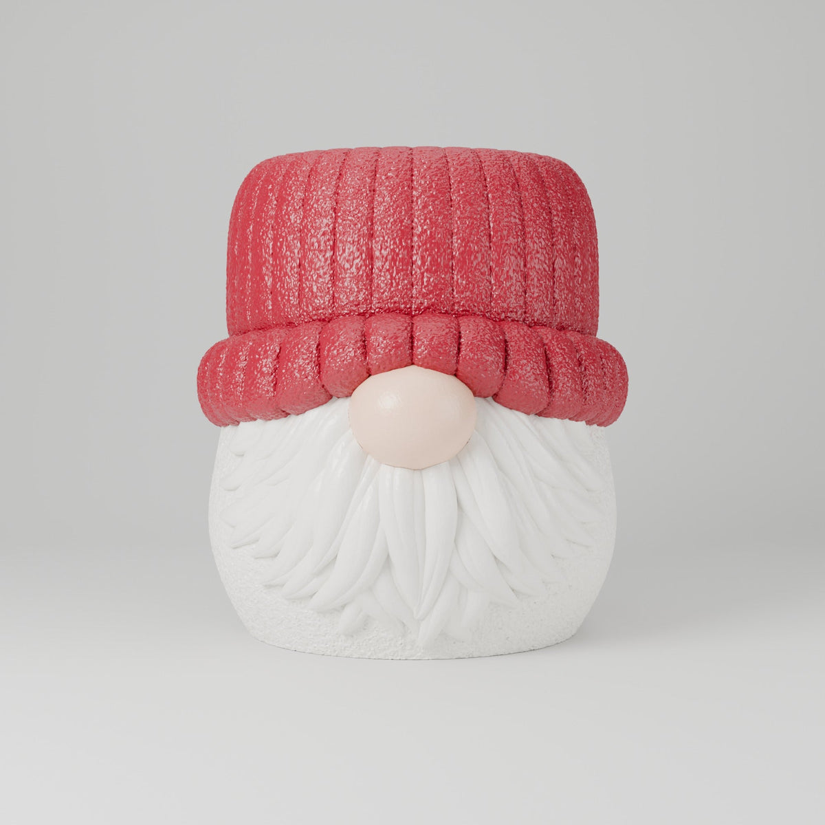 Christmas Gnome Vase – Knit-Hat Holiday Planter & Flower Vase - Northern Foundry