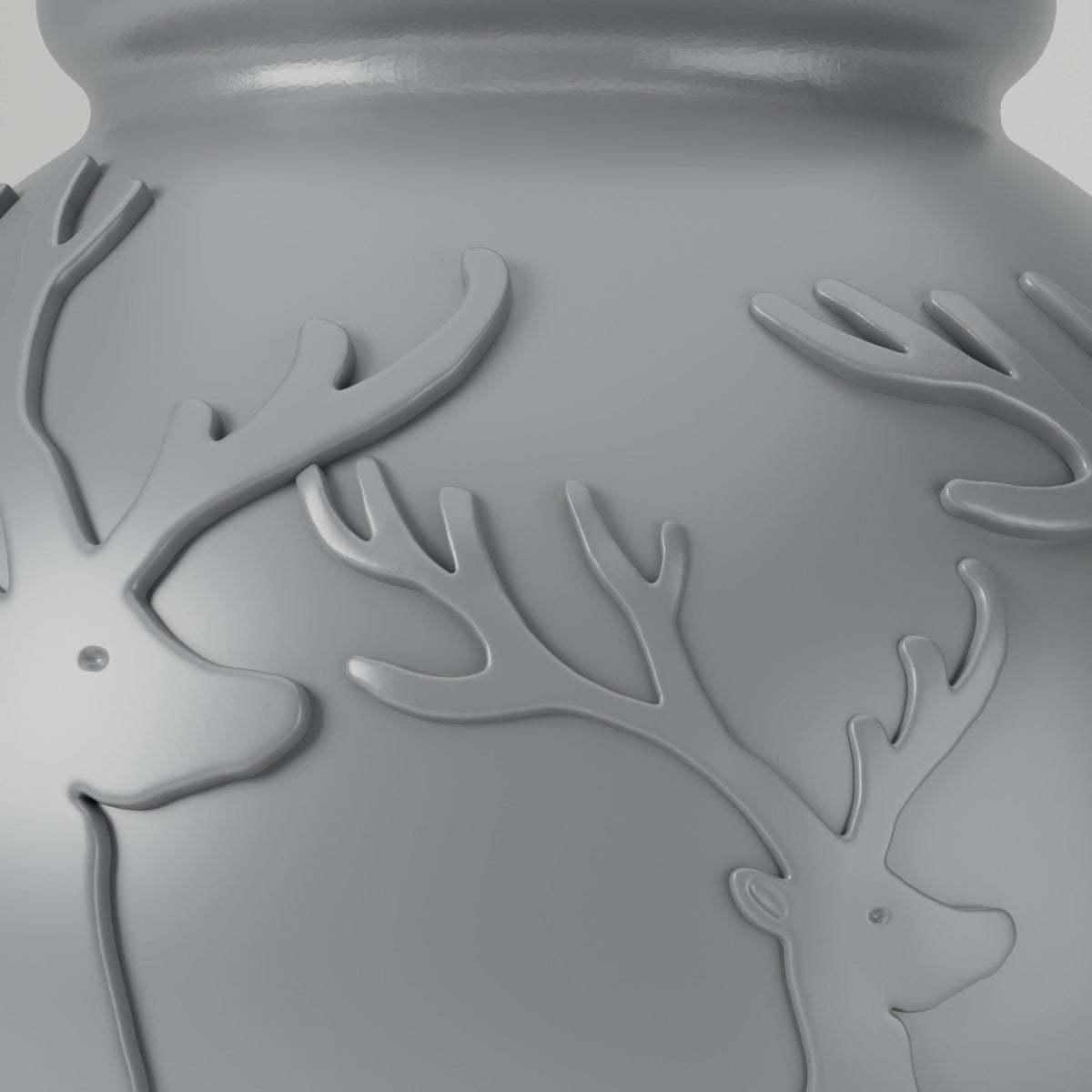 Christmas Reindeer Vase – Leaping Deer Holiday Flower Vase - Northern Foundry