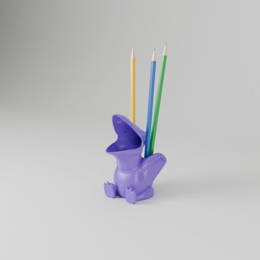 Chubby Pterodactyl Pencil Holder – Cute Dinosaur Pen Cup and Desk Organizer - Northern Foundry