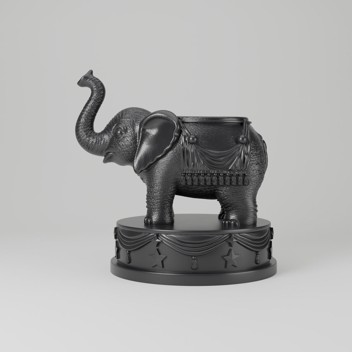 Circus Elephant Planter – Elephant Flower Pot on Pedestal - Northern Foundry