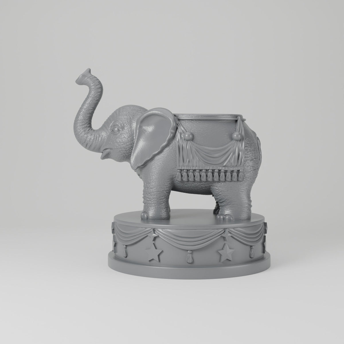 Circus Elephant Planter – Elephant Flower Pot on Pedestal - Northern Foundry