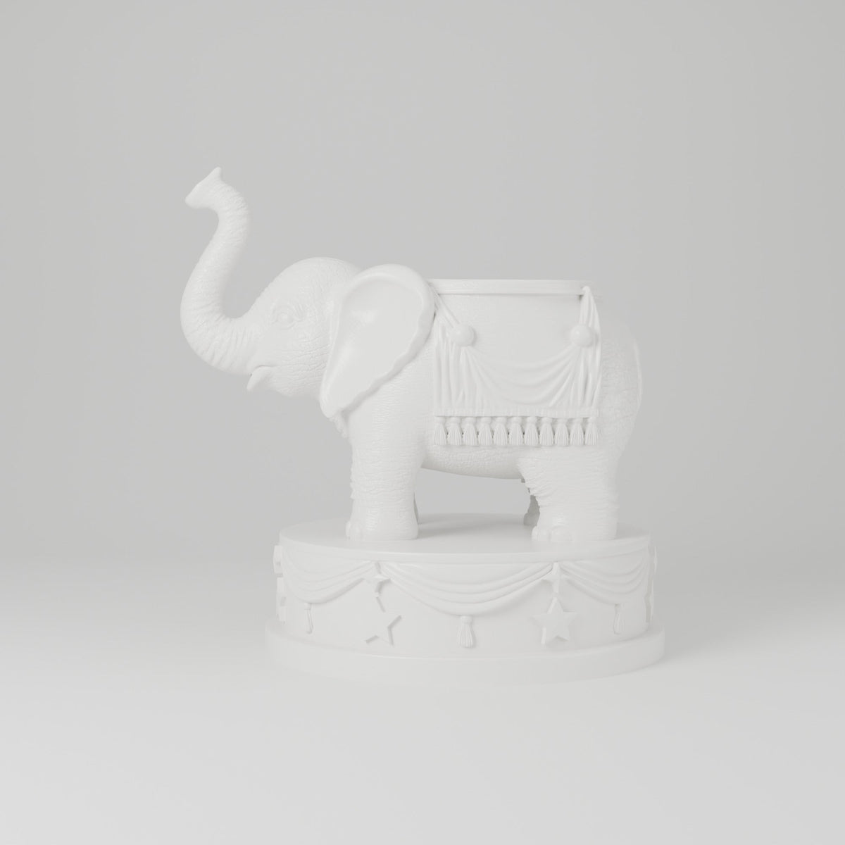 Circus Elephant Planter – Elephant Flower Pot on Pedestal - Northern Foundry
