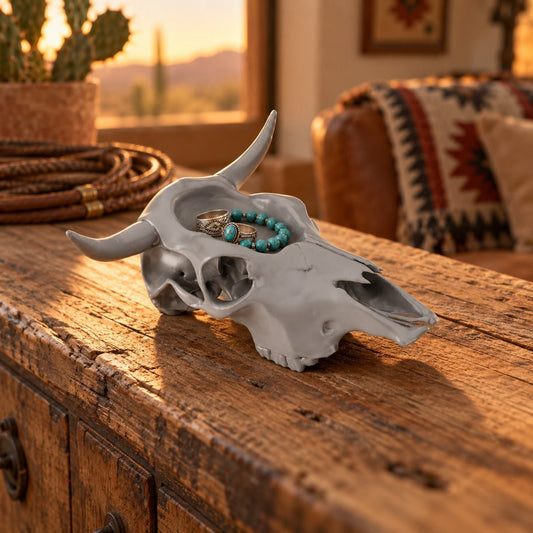 Cow Skull Trinket Tray – Western Catchall Dish - Northern Foundry