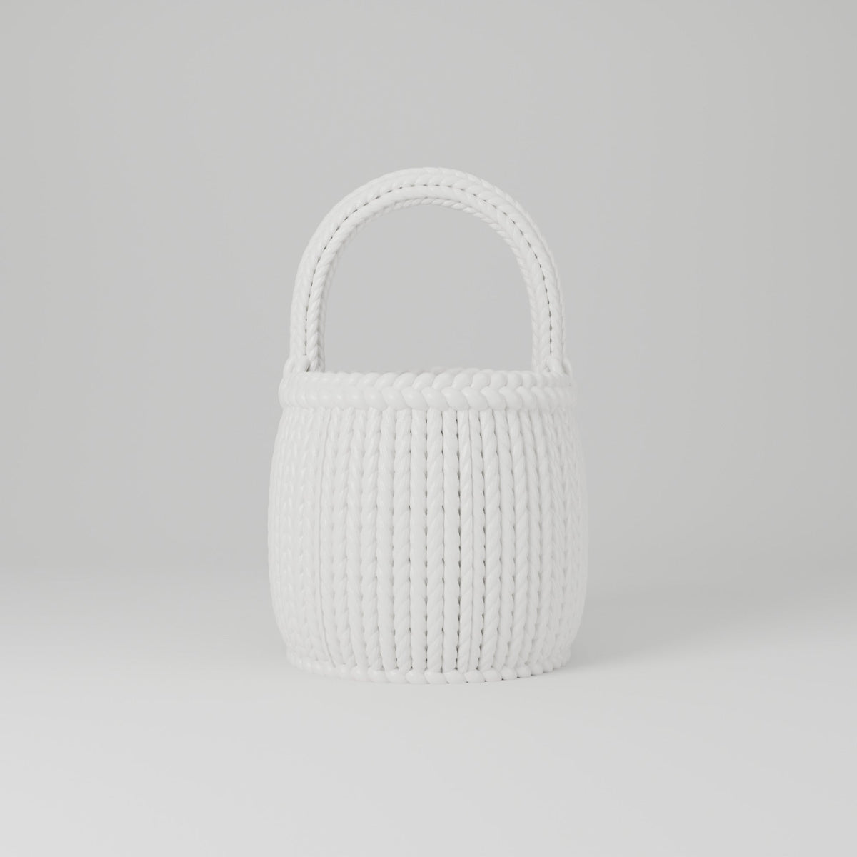Cozy Basket Vase – Chunky Knit Basket Flower Vase - Northern Foundry
