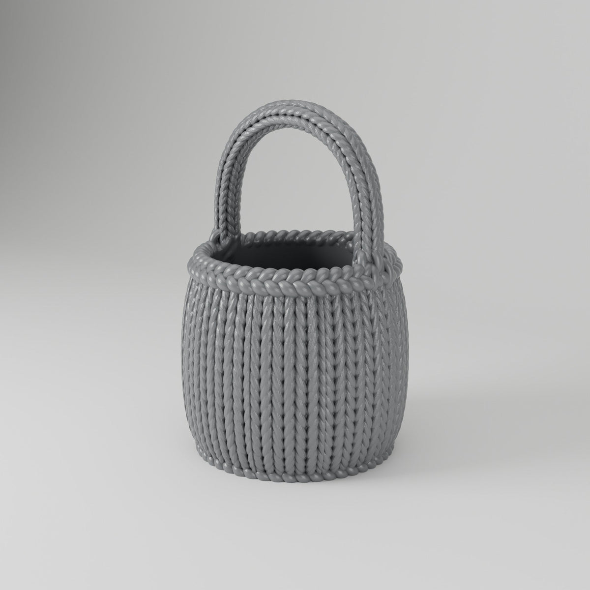 Cozy Basket Vase – Chunky Knit Basket Flower Vase - Northern Foundry