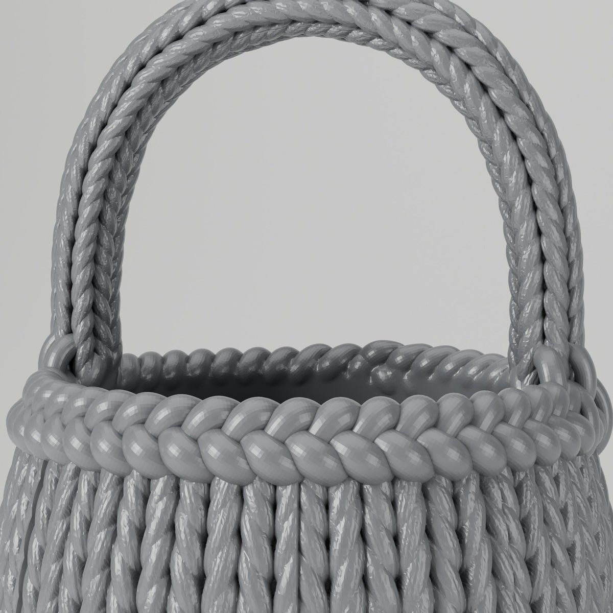 Cozy Basket Vase – Chunky Knit Basket Flower Vase - Northern Foundry