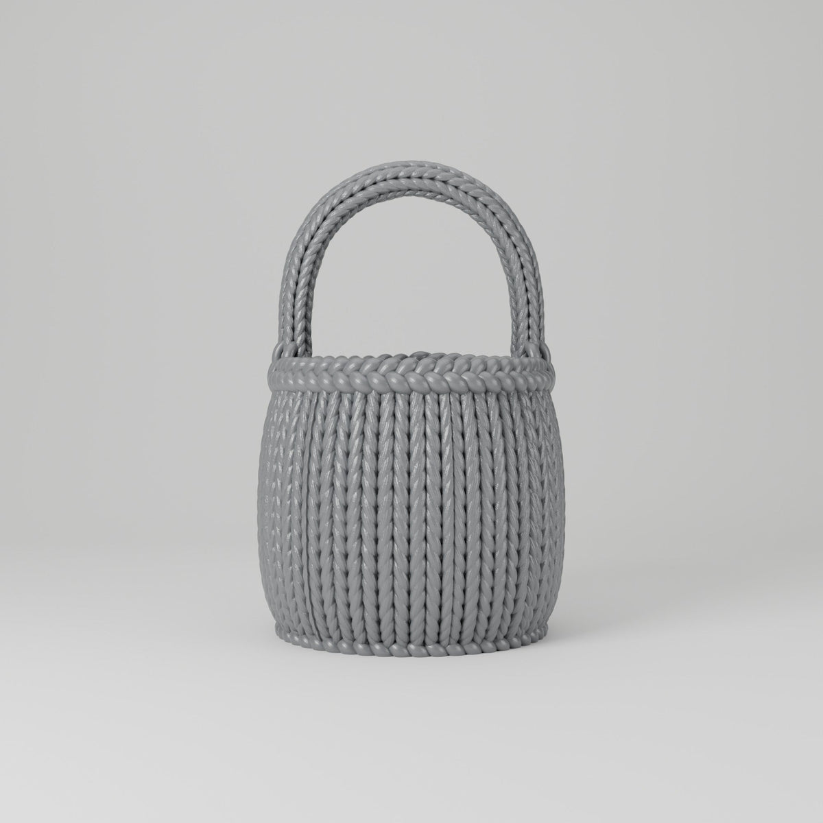 Cozy Basket Vase – Chunky Knit Basket Flower Vase - Northern Foundry