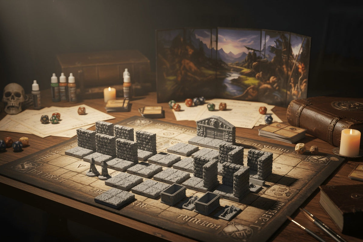 Crypt Entry Tomb Room – Dragonlock 28mm Dungeon Terrain - Northern Foundry