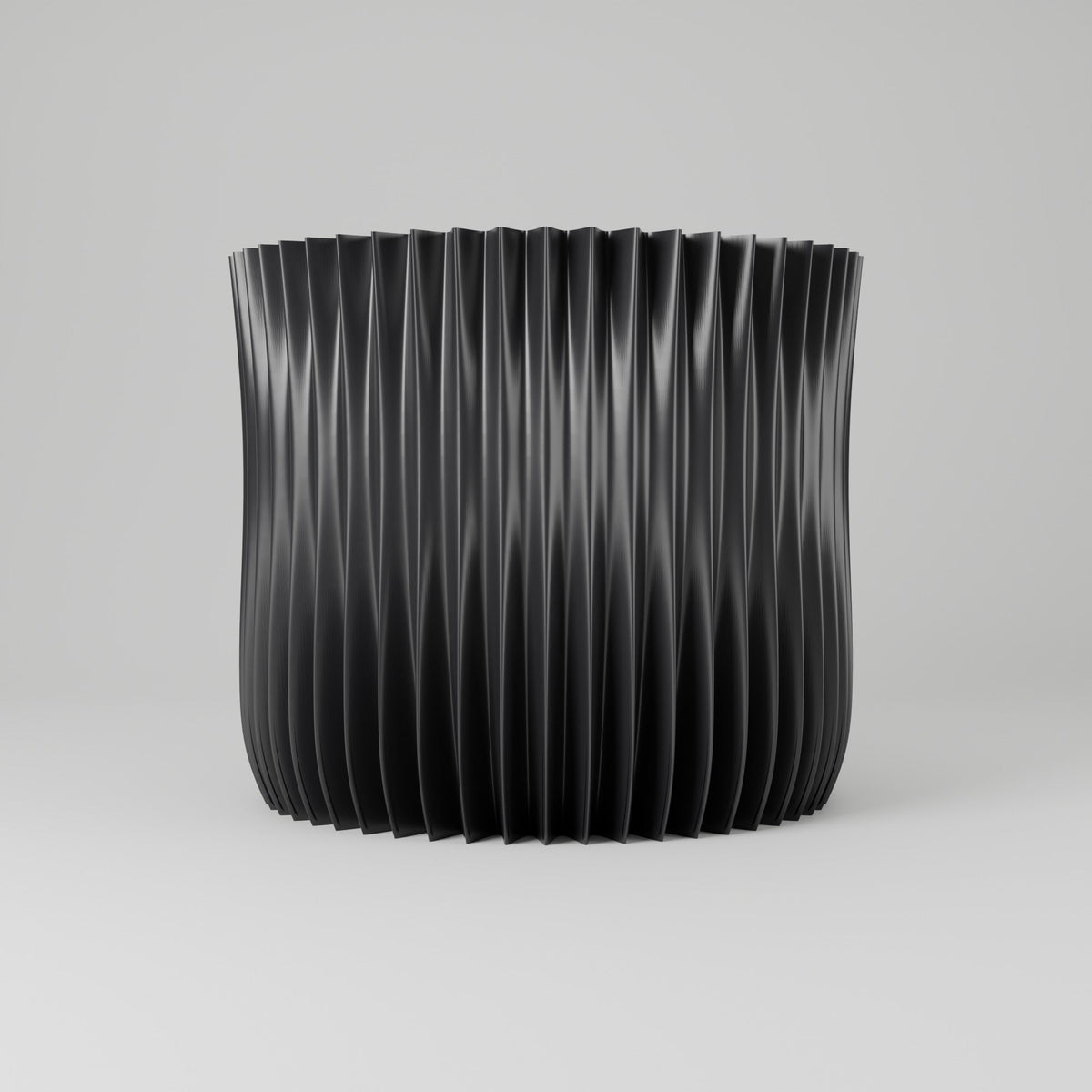 Crypta Pleated Wide Vase – Modern Sculptural Vase - Northern Foundry