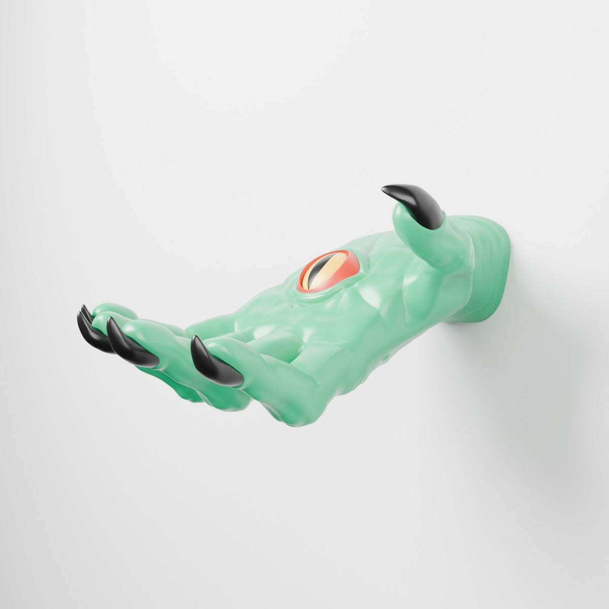 Cursed Hand Wall Hanger – Creepy Monster Hand with Eye, Headphone & Bag Hook, Halloween Wall Decor - Northern Foundry