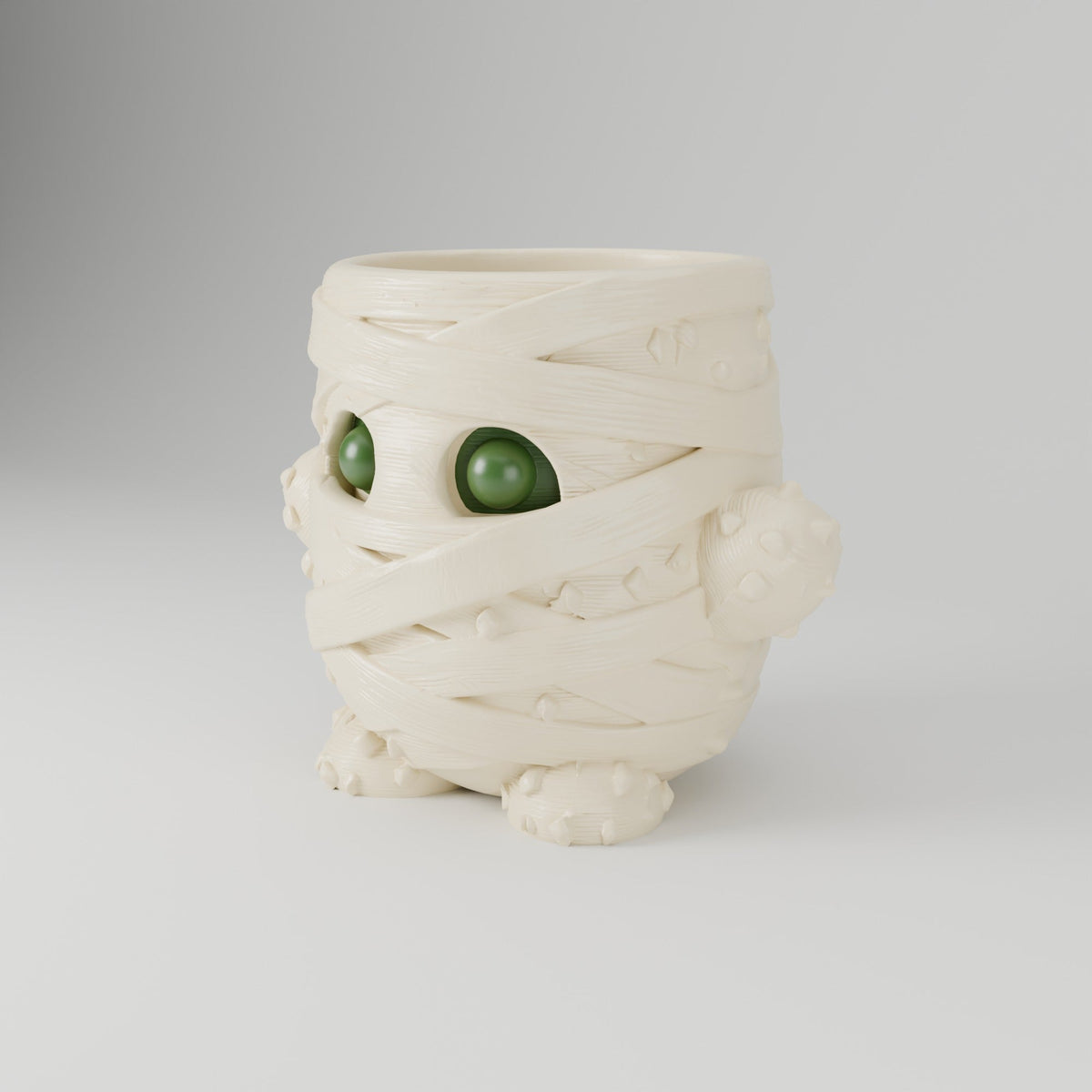 Cute Mummy Vase – Bandaged Little Monster Halloween Vase & Planter - Northern Foundry