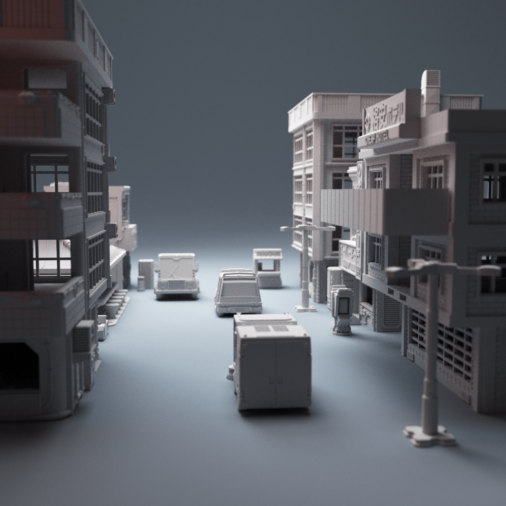 Cyberpunk Essentials Bundle – 28mm Sci-Fi City Terrain & Vehicles - Northern Foundry