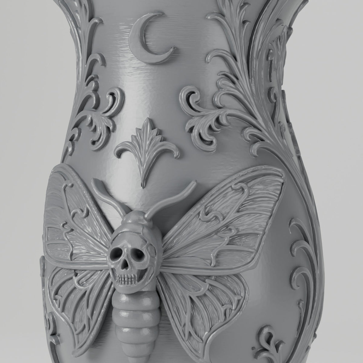 Death Moth Gothic Vase – Modern Sculptural Vase - Northern Foundry