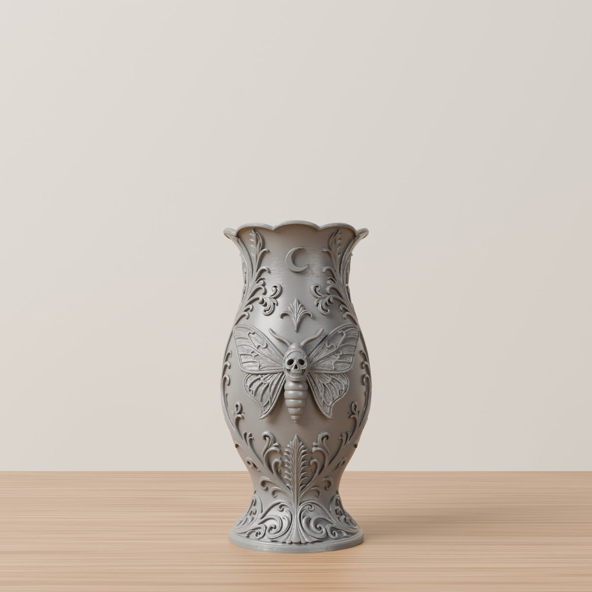 Death Moth Gothic Vase – Modern Sculptural Vase - Northern Foundry