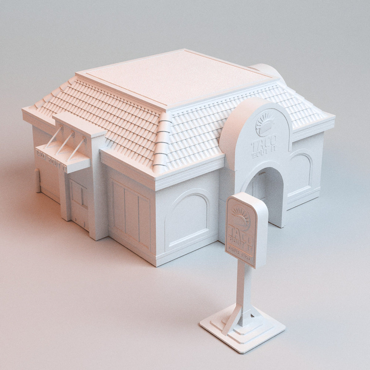 Downtown Dining & Nightlife — 6-Building Urban Restaurant & Bar Terrain Set (28mm/32mm/40mm) - Northern Foundry