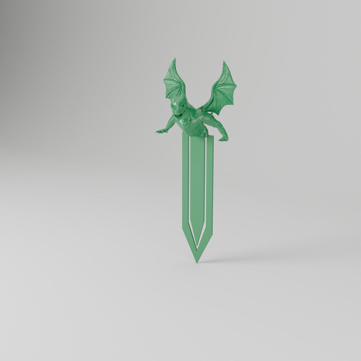 Dragon Emerging Bookmark – Winged Dragon Page Clip Bookmark - Northern Foundry