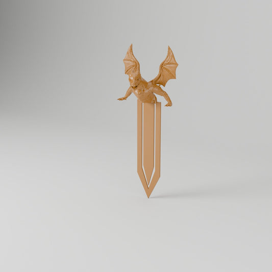 Dragon Emerging Bookmark – Winged Dragon Page Clip Bookmark - Northern Foundry