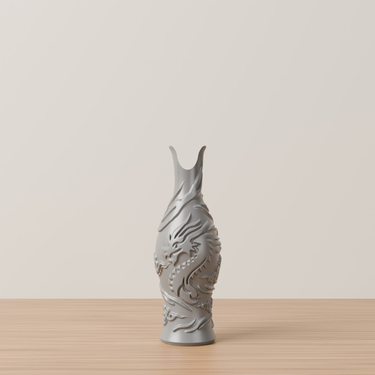 Dragon Relief Vase – Embossed Asian Dragon Bud Vase - Northern Foundry